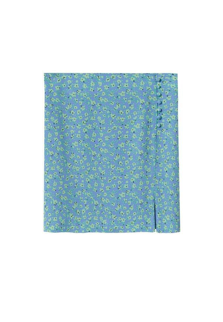 Mango Minirok donkerblauw Mango Minirok donkerblauw