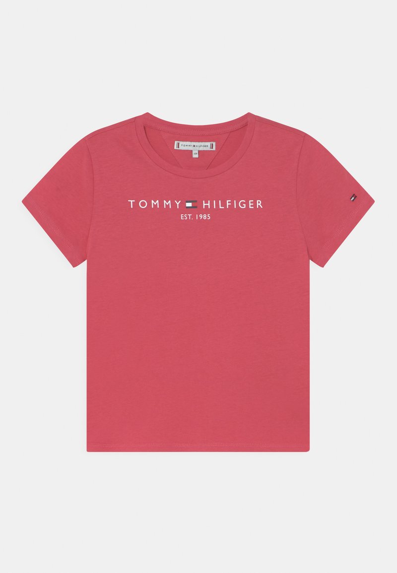 Tommy Hilfiger ESSENTIAL TShirt print washed crimson/pink Zalando.de