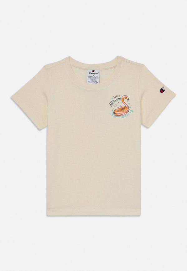 SUMMER CREW NECK - Print T-shirt - beige