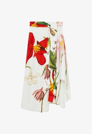 Reiss REGULAR FIT - KASSIA | NYBG FLORAL MIDI SKIRT . - Accessoire de plage - ivory