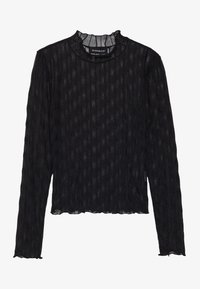 WIDE MESH LS TOP / EO-AW24-D006-SJ / 912 - NEON YELLOW - Top s dlouhým rukávem - black