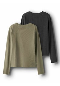 TWO SOON 2ER-PACK - Hosszú ujjú felső - dark grey melange