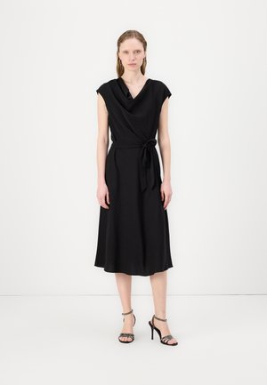 COWL NECK  - Vestito di maglina - black