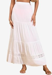 REGULAR FIT - EMBROIDERED - Ranta-asusteet - white