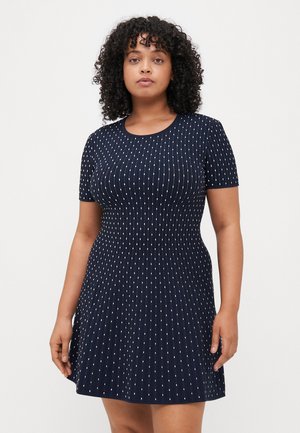 DRESS - Shift dress - navy blue