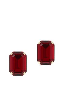 LADY DI - Earrings - gold coloured and red