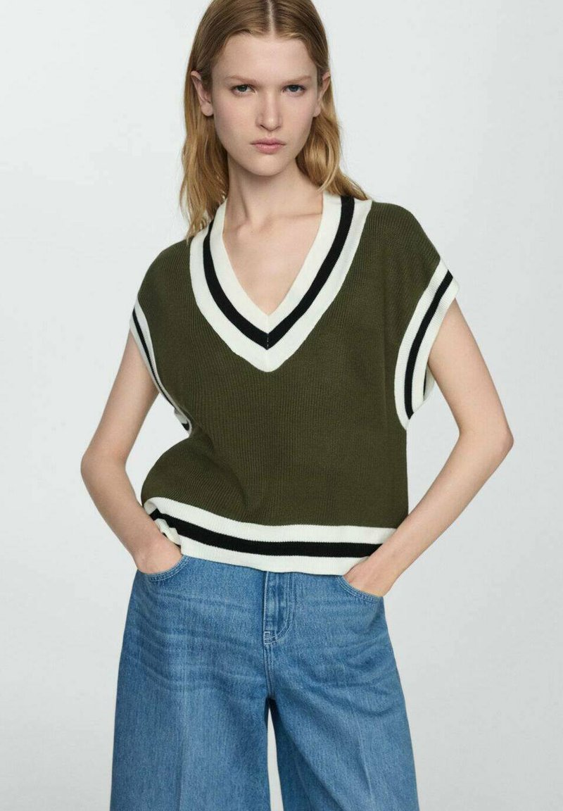 Mango T-Shirt print - khaki