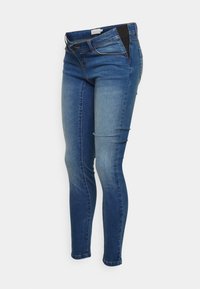 Jeans Slim Donna Mamalicious - Blu Medio, Vita Media, Con Cotone Riciclato