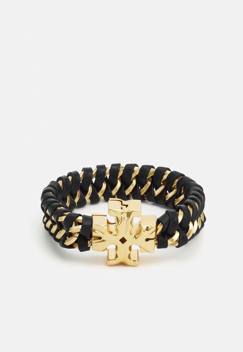 Tory Burch ROXANNE WOVEN CHAIN BRACELET Bracelet black/rolled gold