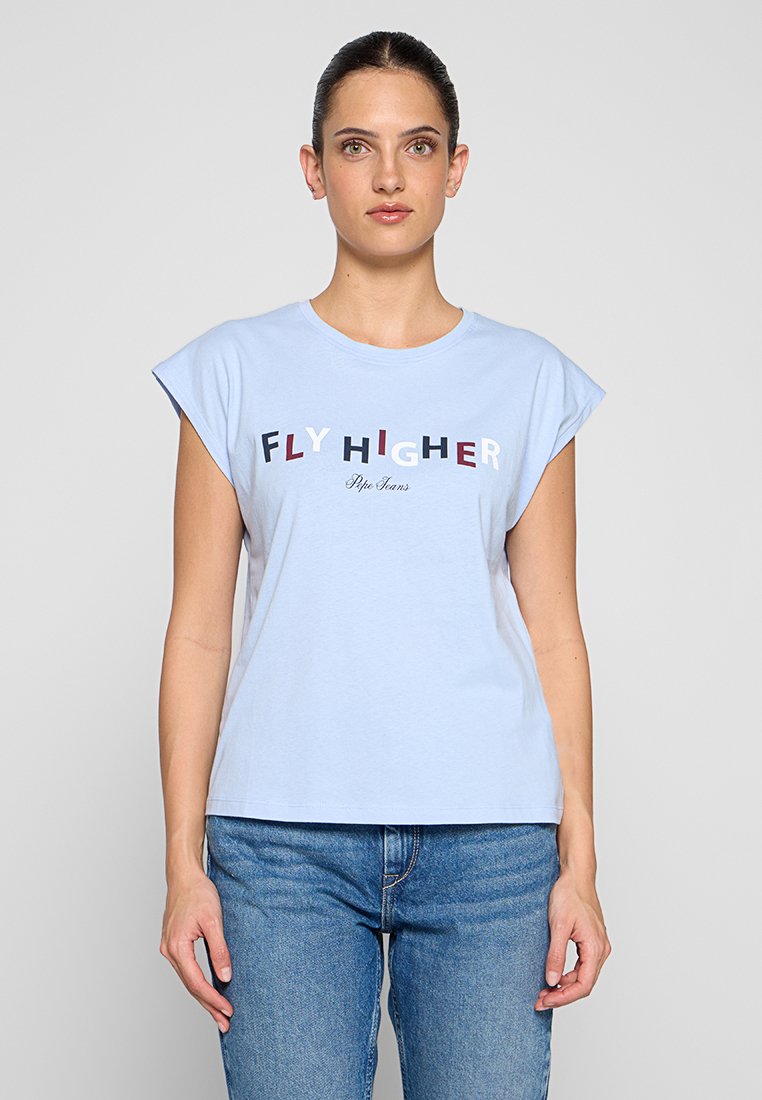 Pepe Jeans T-shirt print blauw