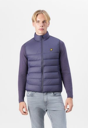 WADDED GILET - Waistcoat - graystone