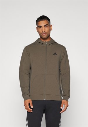 FULL ZIP - Sweatjacke - shadow olive