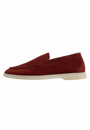 Mokassin - burgundy suede