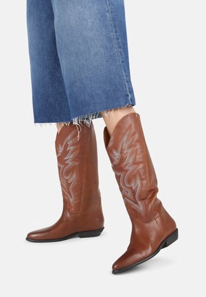 KENDR A - Cowboy/Biker boots - intense rust