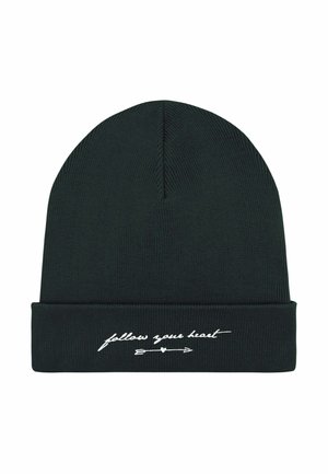FOLLOW YOUR HEART EMBROIDERY UNISEX - Berretto - black