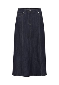 NINNIE - Maxi skirt - dark blue denim