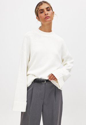 FOLDED SLEEVE - Svetrík - offwhite