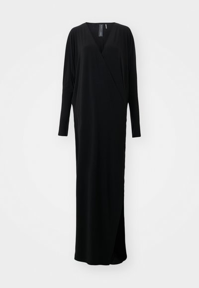 Norma Kamali DOLMAN WRAP GOWN SIDE SLIT - Gallakjole - black