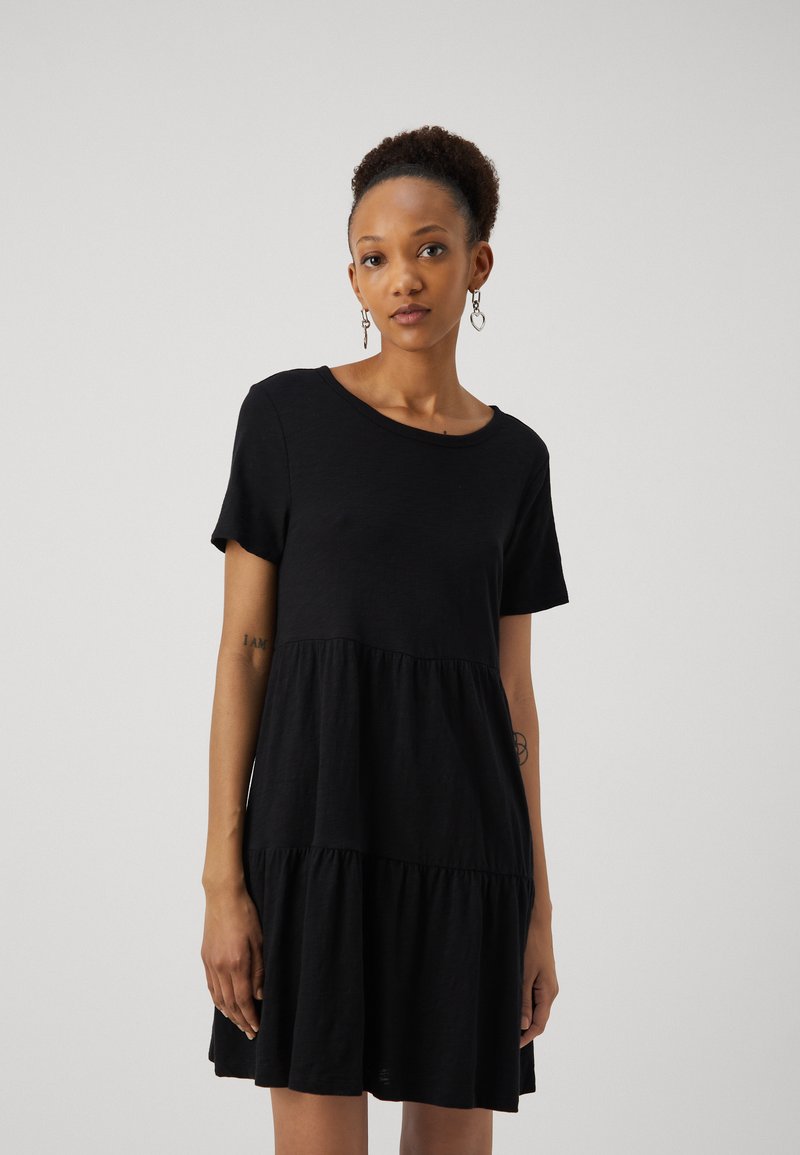 GAP - DRESS - Jersey dress - black, Enlarge