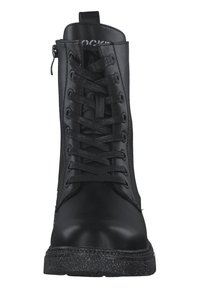 DOCKERS Bottines à lacets - schwarz silber