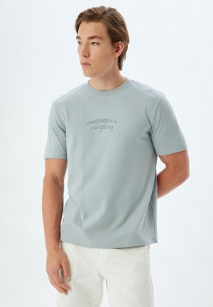 Koton SLOGAN - Camiseta estampada - grey