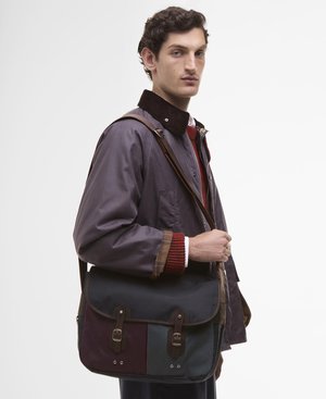 PAUL SMITH LOVES BARBOUR WAX TARRAS BAG UNISEX - Ülerinna-kott - night sky