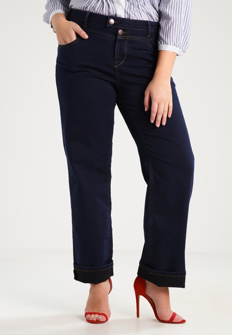 Zizzi GEMMA - Jeans a sigaretta - blue denim/blu denim - Zalando.it