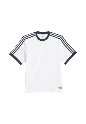 adidas Originals, ADIDAS ORIGINALS SKATEBOARDING RINGER TEE - T-shirt print - white aurora ink