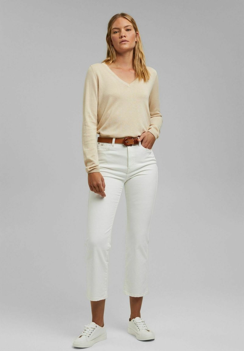 Damen Strickjacken | edc by Esprit COO Strickpullover beige - BI36532 Damen Strickjacken | edc by Esprit COO Strickpullover beige - BI36532