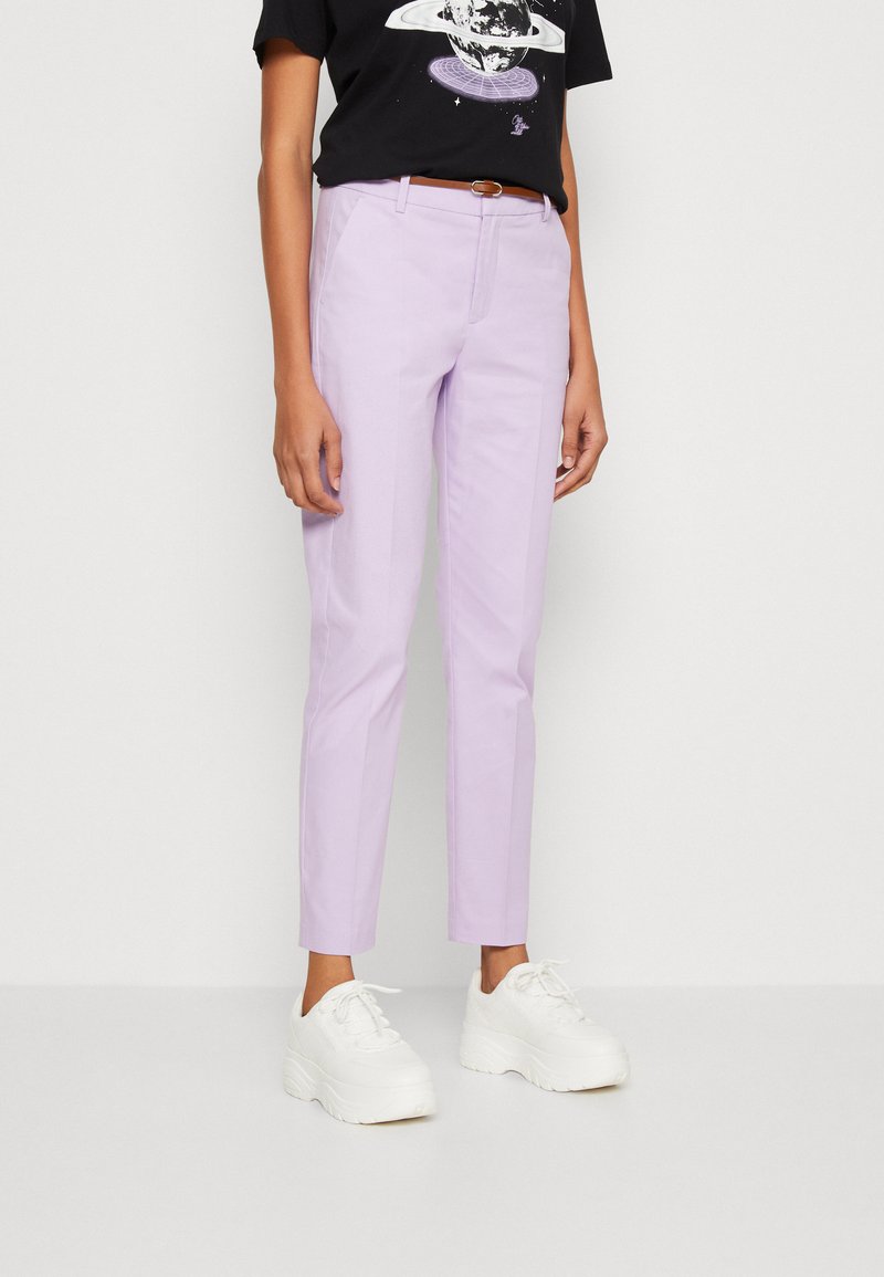b.young DAYS CIGARET PANTS - Nohavice chinos - purple rose