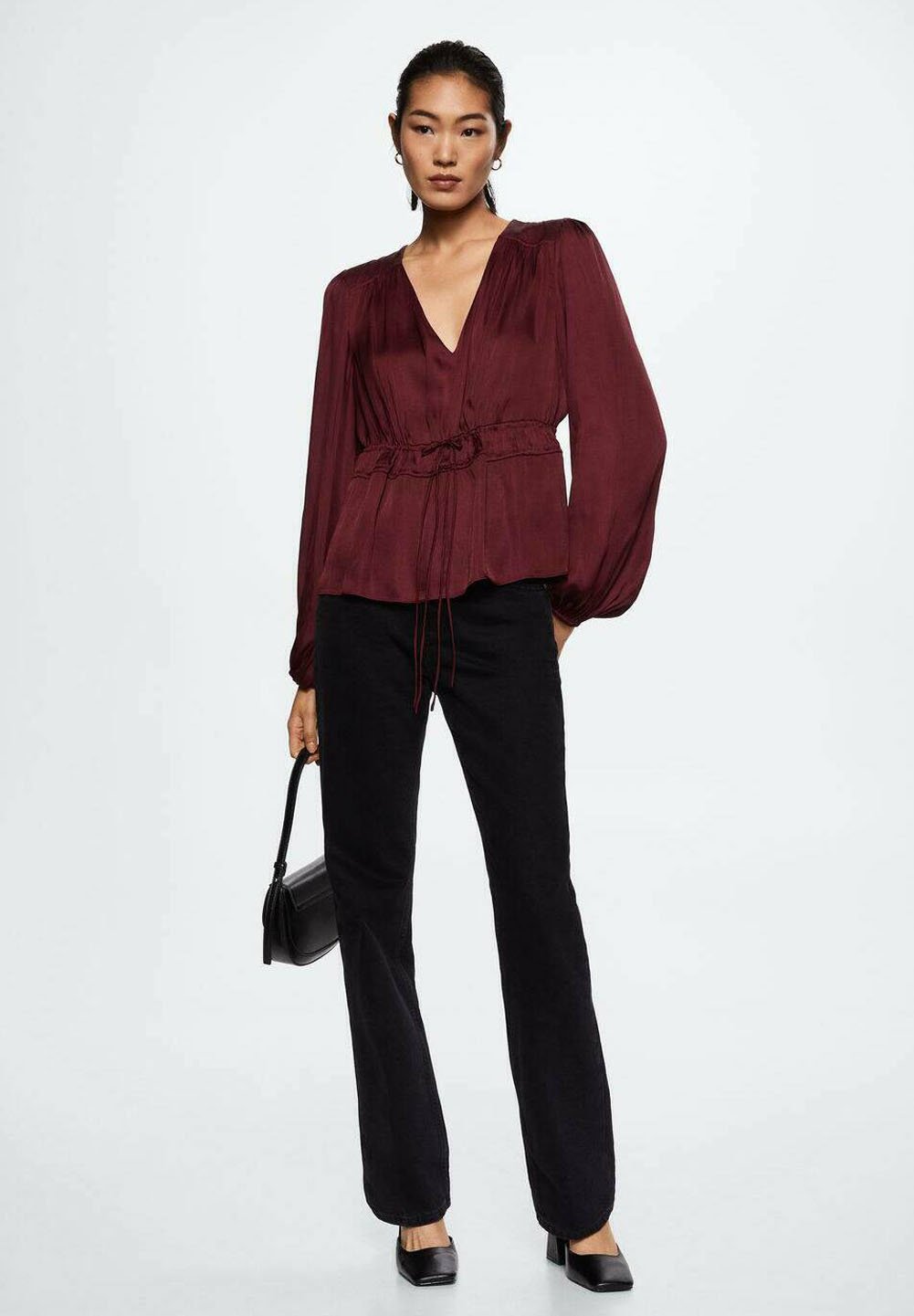 Mango WARM - Blouse - vinrød/bordeauxrood - Zalando.nl