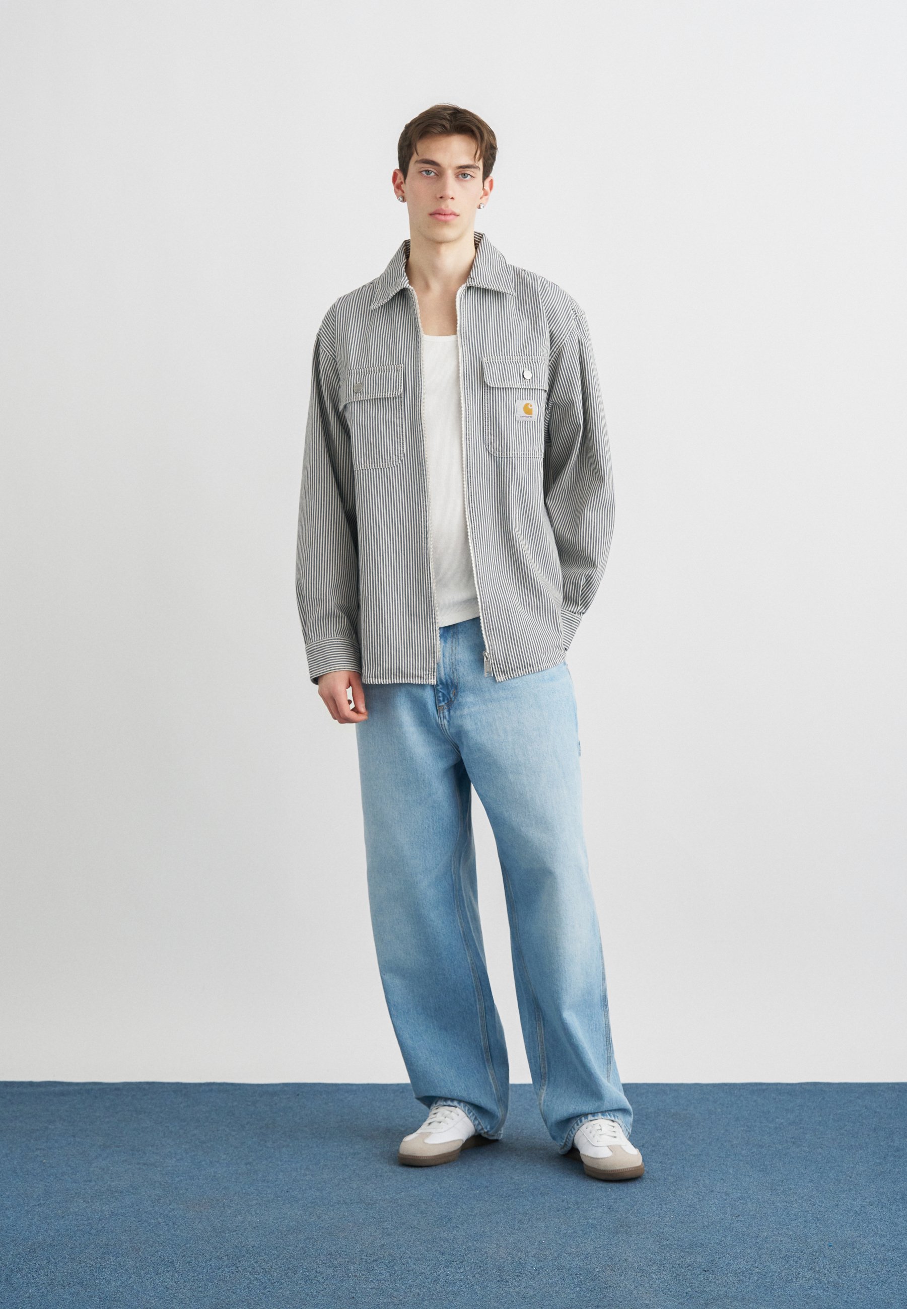 Carhartt WIP MERCER SHIRT JAC MERCER HICKORY - Summer jacket