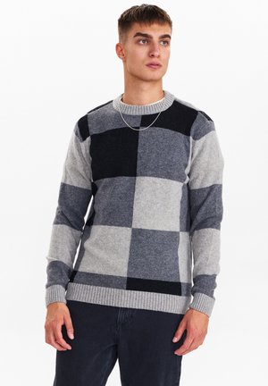 AKRICO CHECK BLOCK - Trui - medium grey mel