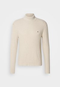STRUCTURE ROLL NECK - Pullover - heathered oatmilk
