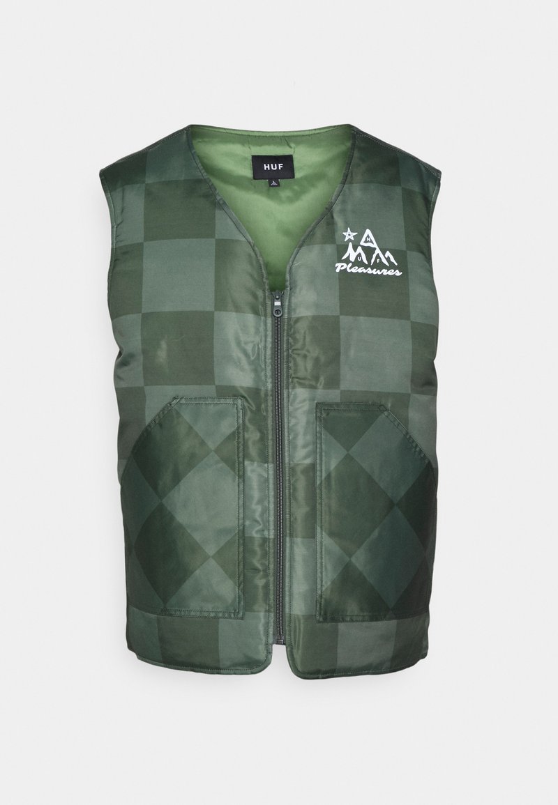 Herren Leichte Jacken | HUF HUF X PLEASURES MIDLAND VEST Weste olive/oliv - VO37042 Herren Leichte Jacken | HUF HUF X PLEASURES MIDLAND VEST Weste olive/oliv - VO37042