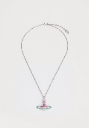 Vivienne Westwood KIKA PENDANT - Colier - silver-coloured/fuchsia