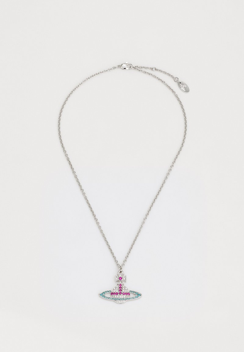 Vivienne Westwood KIKA PENDANT - Κολιέ - silver-coloured/fuchsia