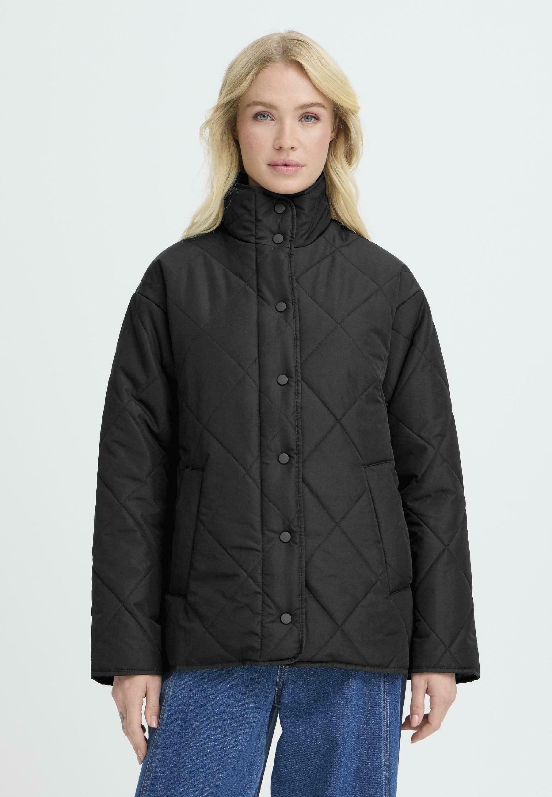 TOM TAILOR Damen Cape Jacke – Mit Reißverschluss, Seitlichen Taschen, Aus Polyester/Wolle, Regular Fit