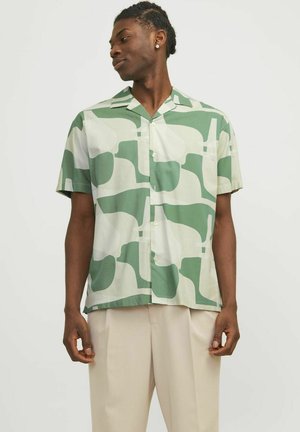 JPRBLACARNABY PRINT RESORT - Camisa - bottle green