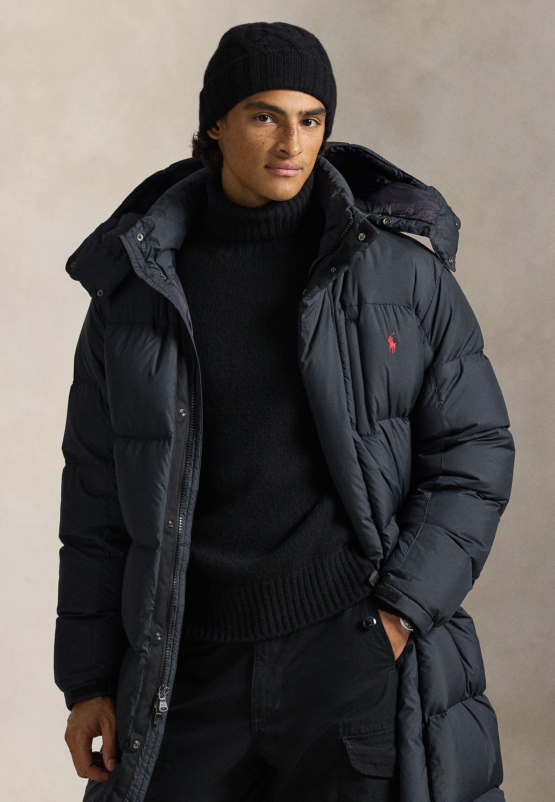 Polo Ralph Lauren THE GORHAM DOWN COAT - Down coat - black/dark