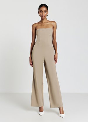FASCIA A PALAZZO - Jumpsuit - tortora