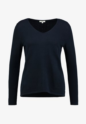 TOM TAILOR BASIC V-NECK - Pulover - sky captain blue