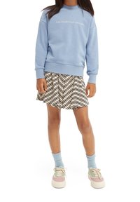 Scotch & Soda LOOSE-FIT ARTWORK - Mikina - sky blue