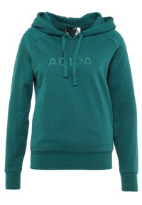 adidas Performance Jersey con capucha - dark green