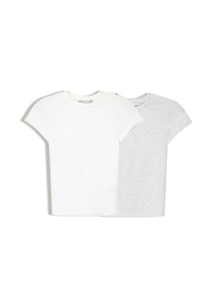 SHORT SLEEVE ROUND NECK - 2-PACK  - Basic póló - grey