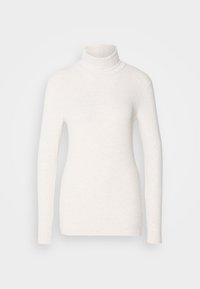 TURTLE NECK - Long sleeved top - light granite melange