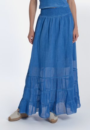 BALZA - Gonna a pieghe - blu royal
