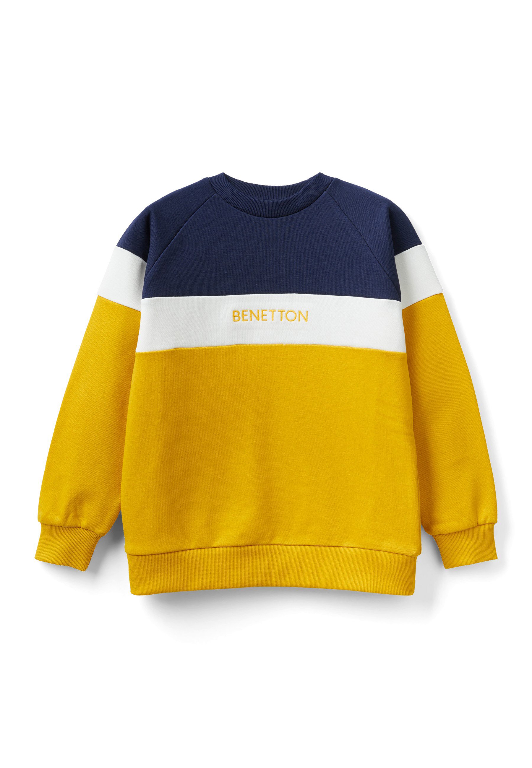 United Colors of Benetton WITH EMBROIDERED LOGO - Sweatshirt - yellow -  Zalando.de