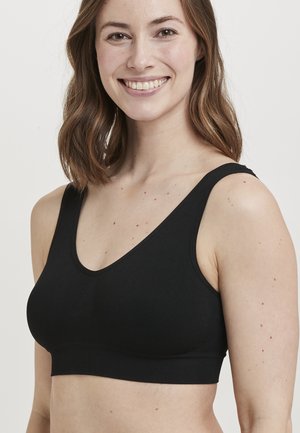 WITH WIDE STRAPS - Bustier - black