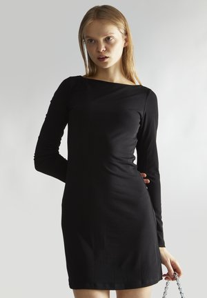 OPEN-BACK MINI - Jerseykjole - black
